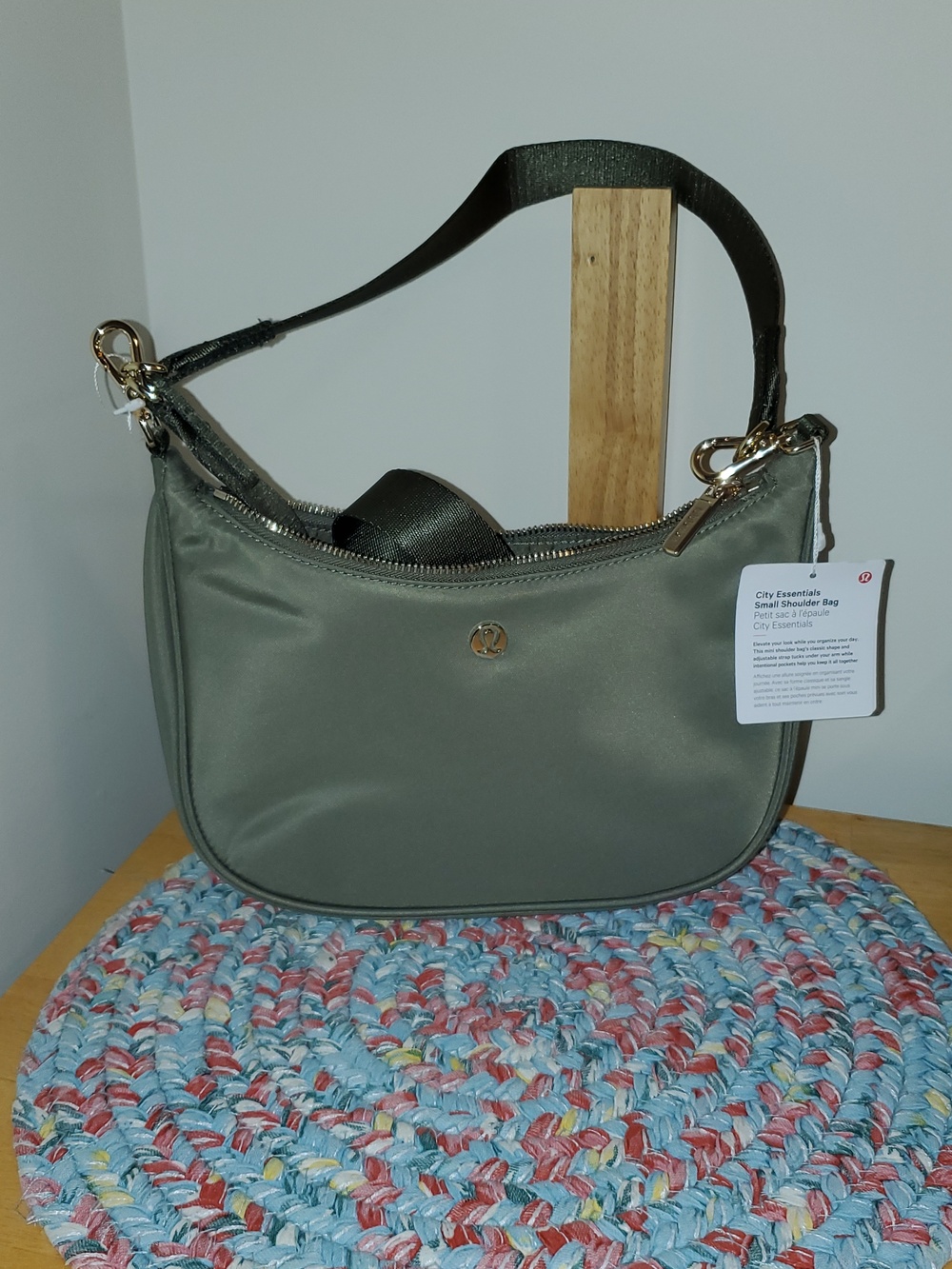 New Lululemon City Essentials Crossbody or Shoulder Bag in Bayleaf Green Sz 3L
